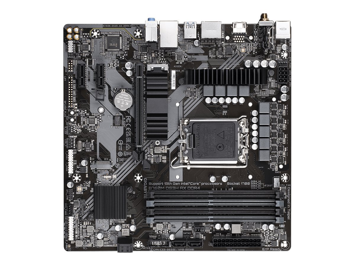 GIGABYTE B760M DS3H AX LGA1700 4xDDR4 4xSATA 2xM.2 2xDP 1xHDMI