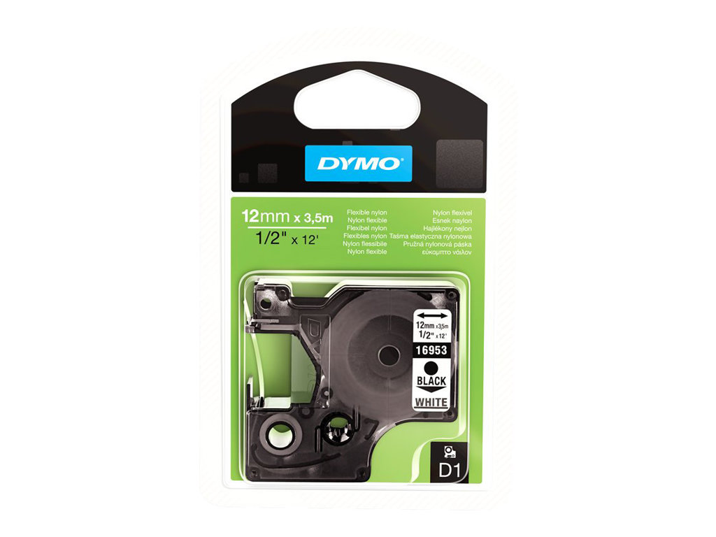 S0718040 DYMO D1 12mm SCHWARZ-WEISS