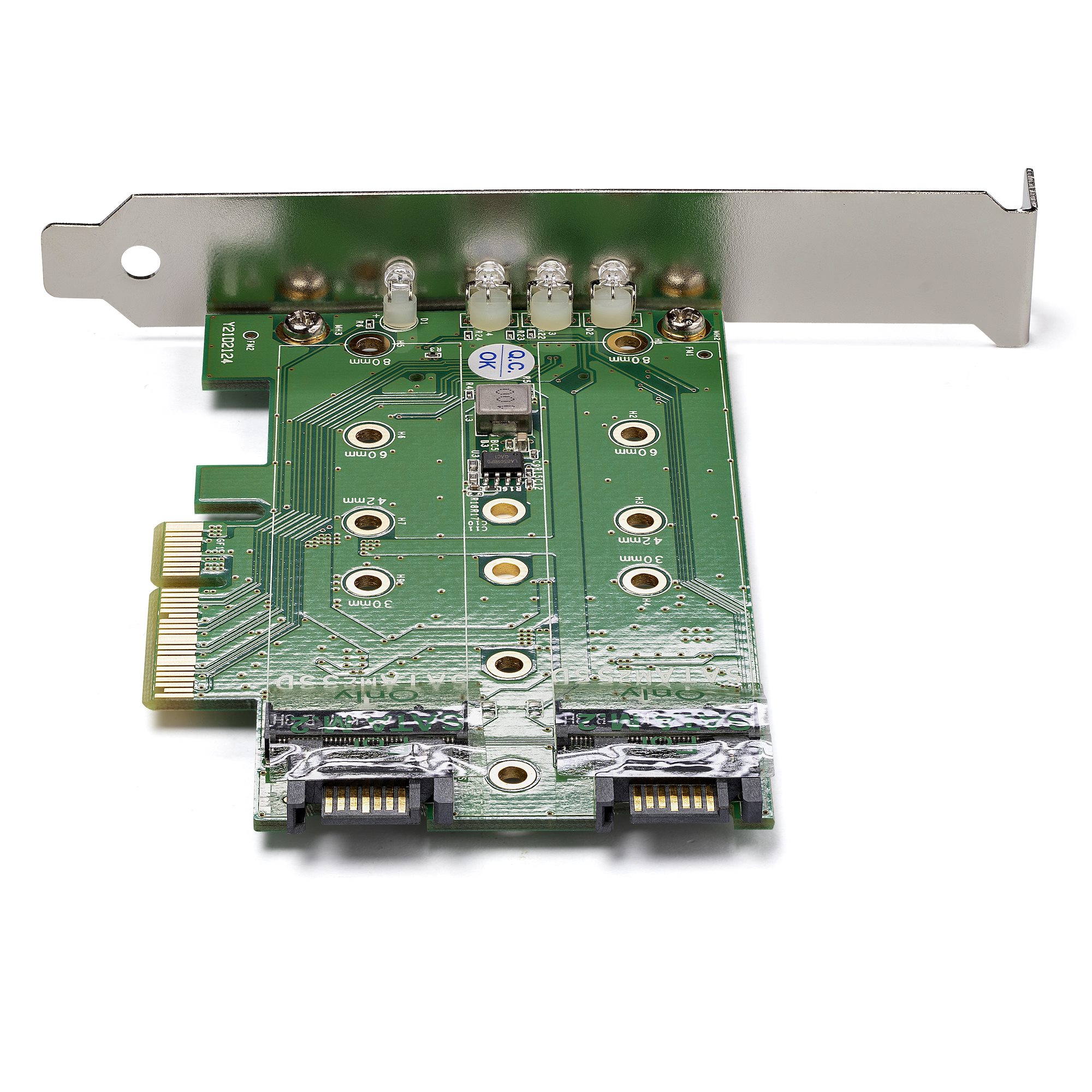 STARTECHCOM 3 Port M2 SSD NGFF Adapterkarte 1x PCIe NVMe M2, 2x SATA III M2 PCIe 30 PCI Express 30 M2 NGFF Kart