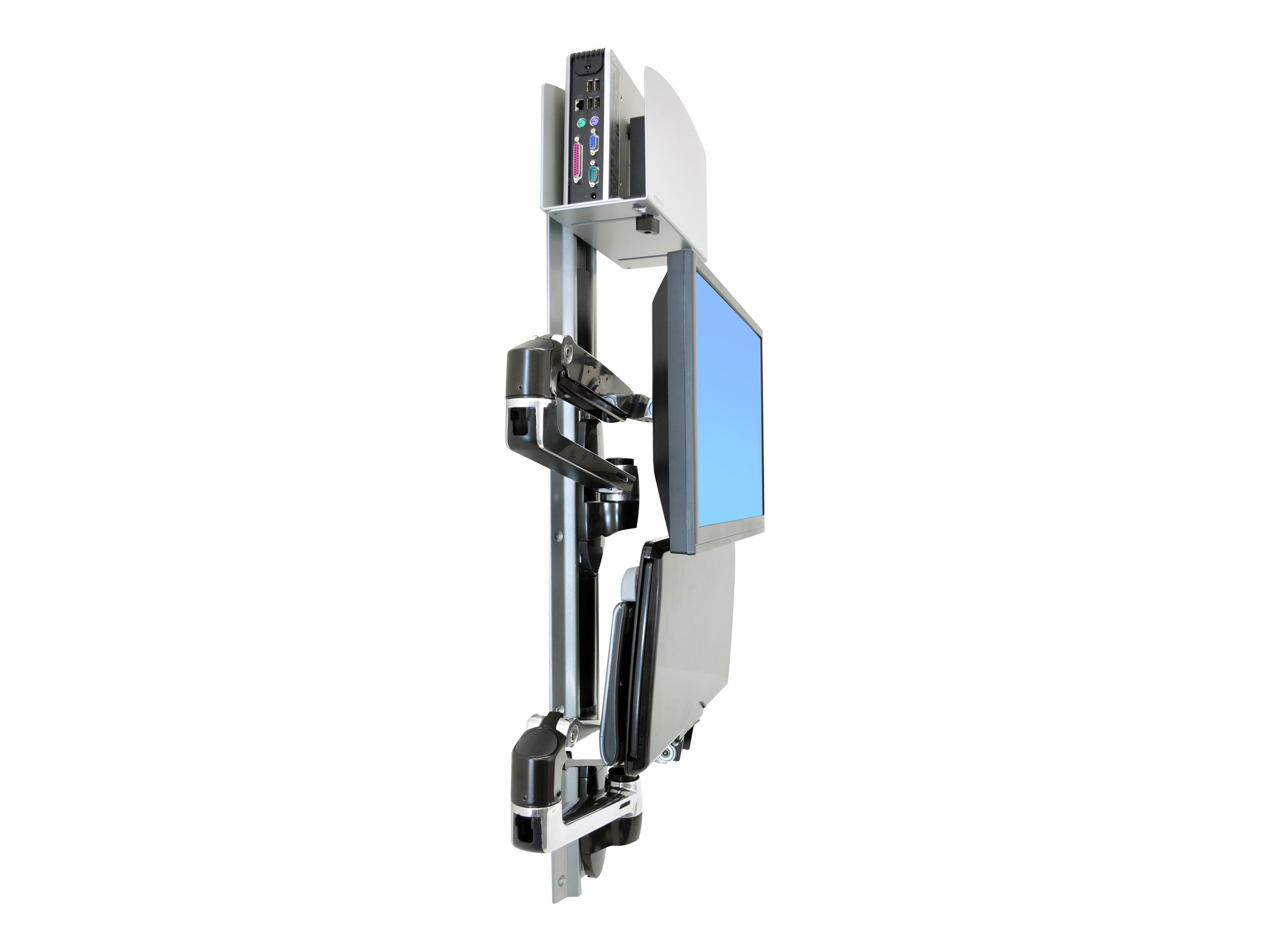 ERGOTRON LX Kombisystem zur Wandmontage fuer LCD Tastatur und CPU LCD bis 81,3cm 32Zoll 2,3-11,3kg. VESA 75x75 100x100mm