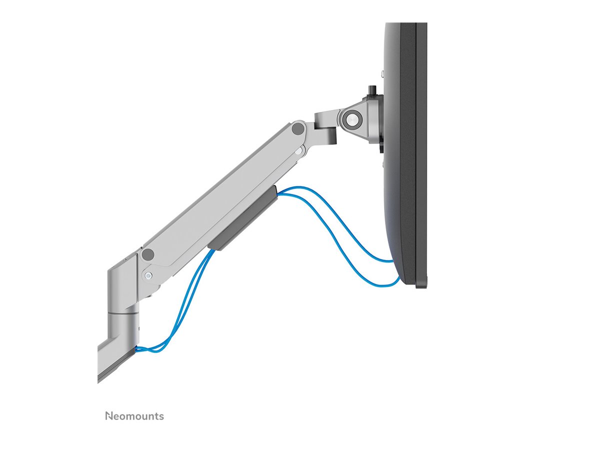 NEOMOUNTS Next Slim Desk Mount double display topfix clamp/grommet silver