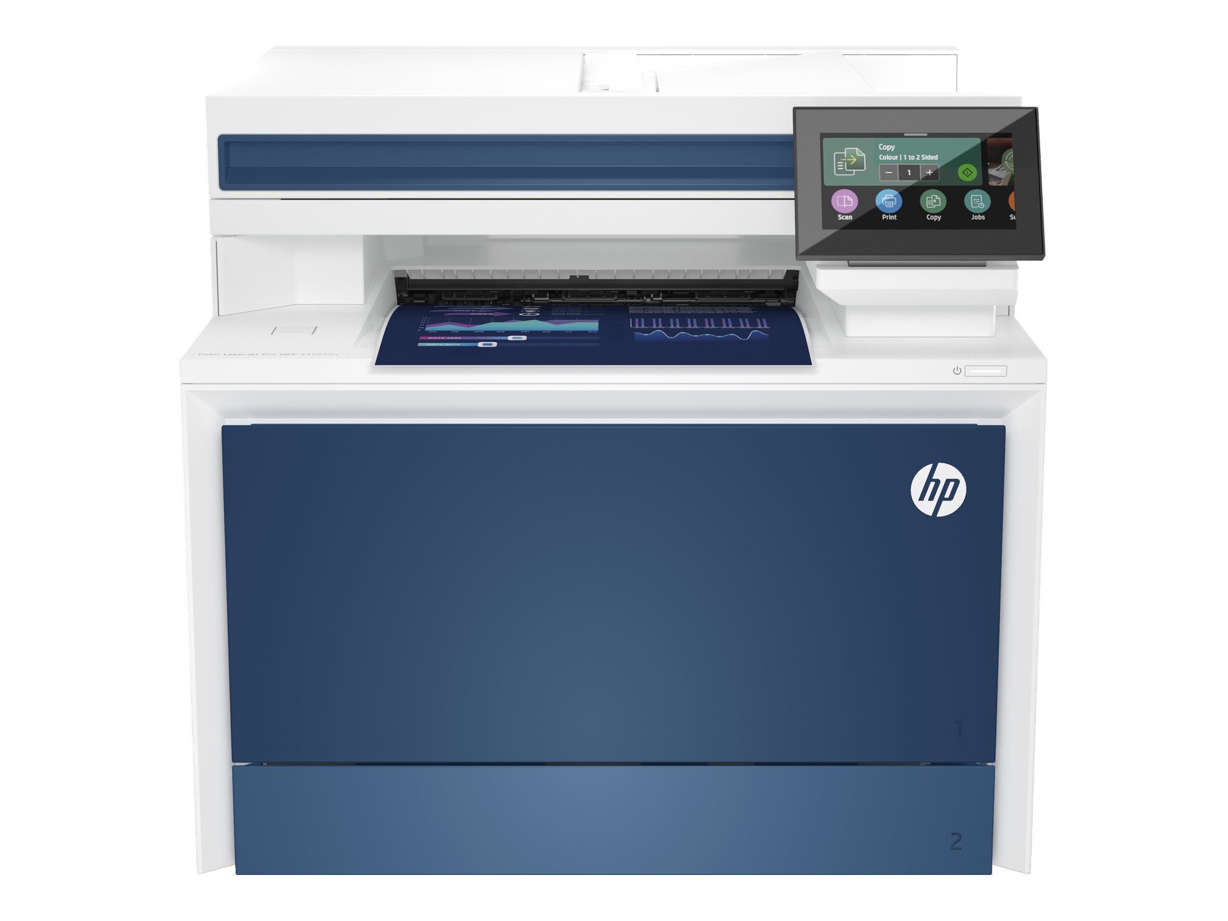 HP LaserJet Pro 4302FDN 4 in 1 FarblaserMultifunktionsdrucker weiss