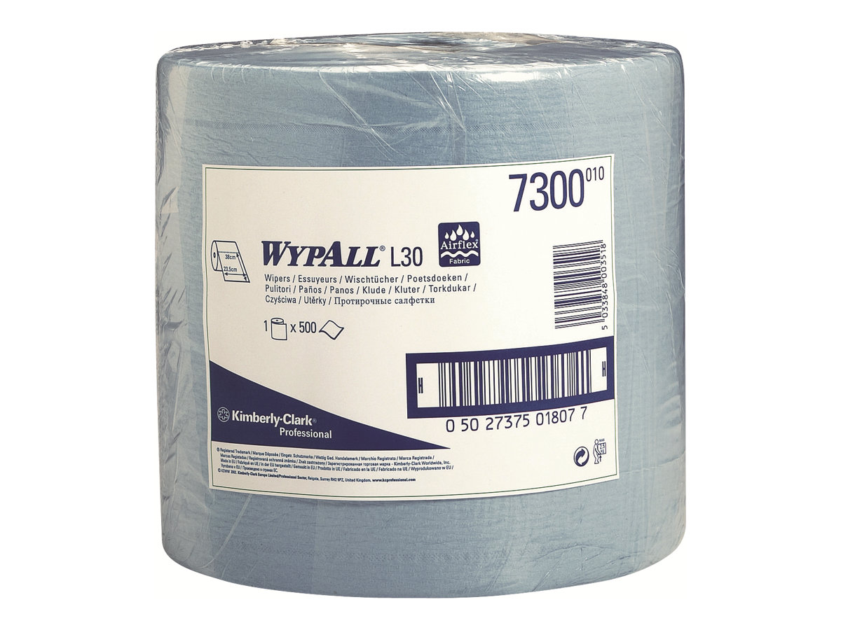 WYPALL Putztuchrolle L20 EXTRA 2lagig blau, 500 Blätter, 1 Rolle