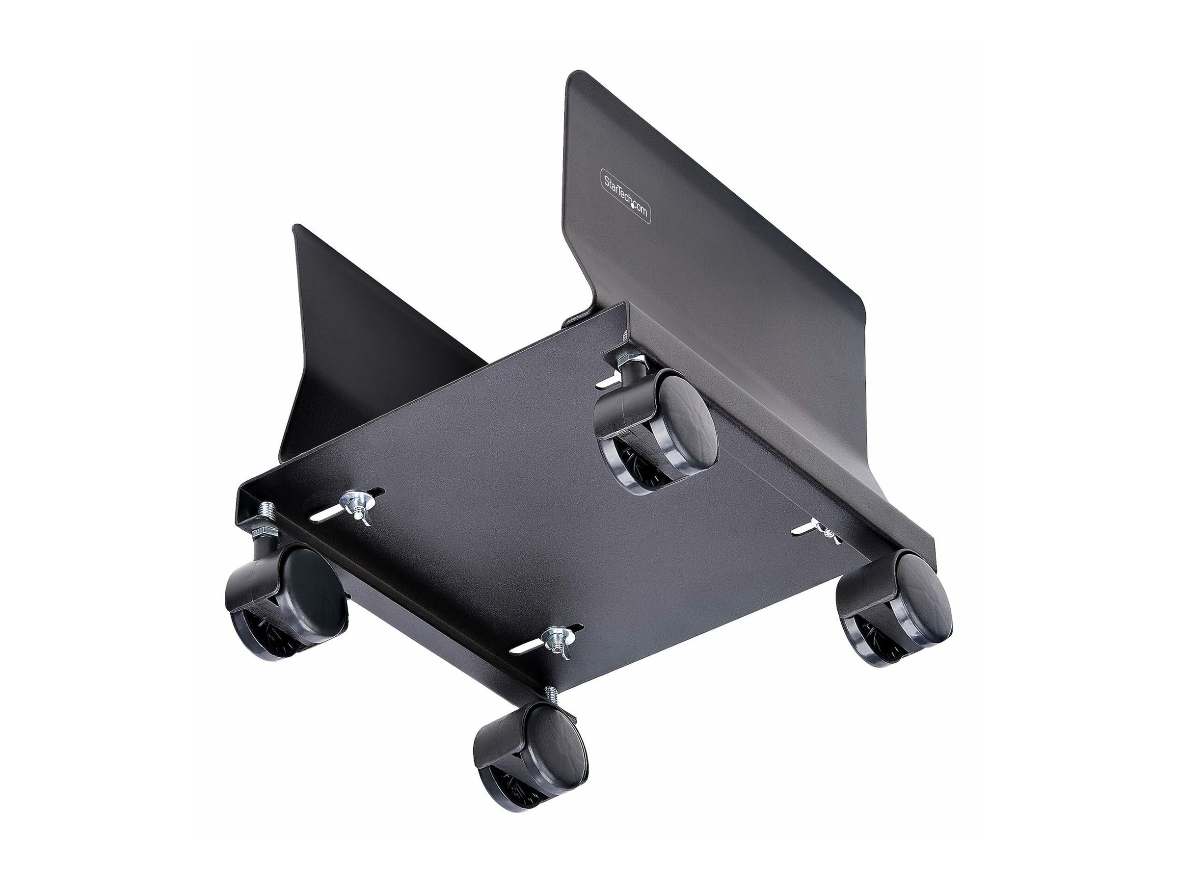 STARTECH.COM PC Staender CPU Staender auf Raedern Tragkraft 21kg Einstellbarer PC Rollwagen/Computerstaender CPU Halterung