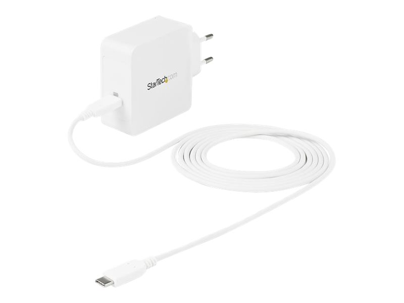 STARTECH.COM 1 Port USB-C Wall Charger with 60W of Power Delivery - AC to USB Adapter - Type C - For Laptops Tablets Phones STARTECH.COM 1 Port USB-C Wall Charger with 60W of Power Delivery - AC to USB Adapter - Type C - For Laptops Tablets Phones