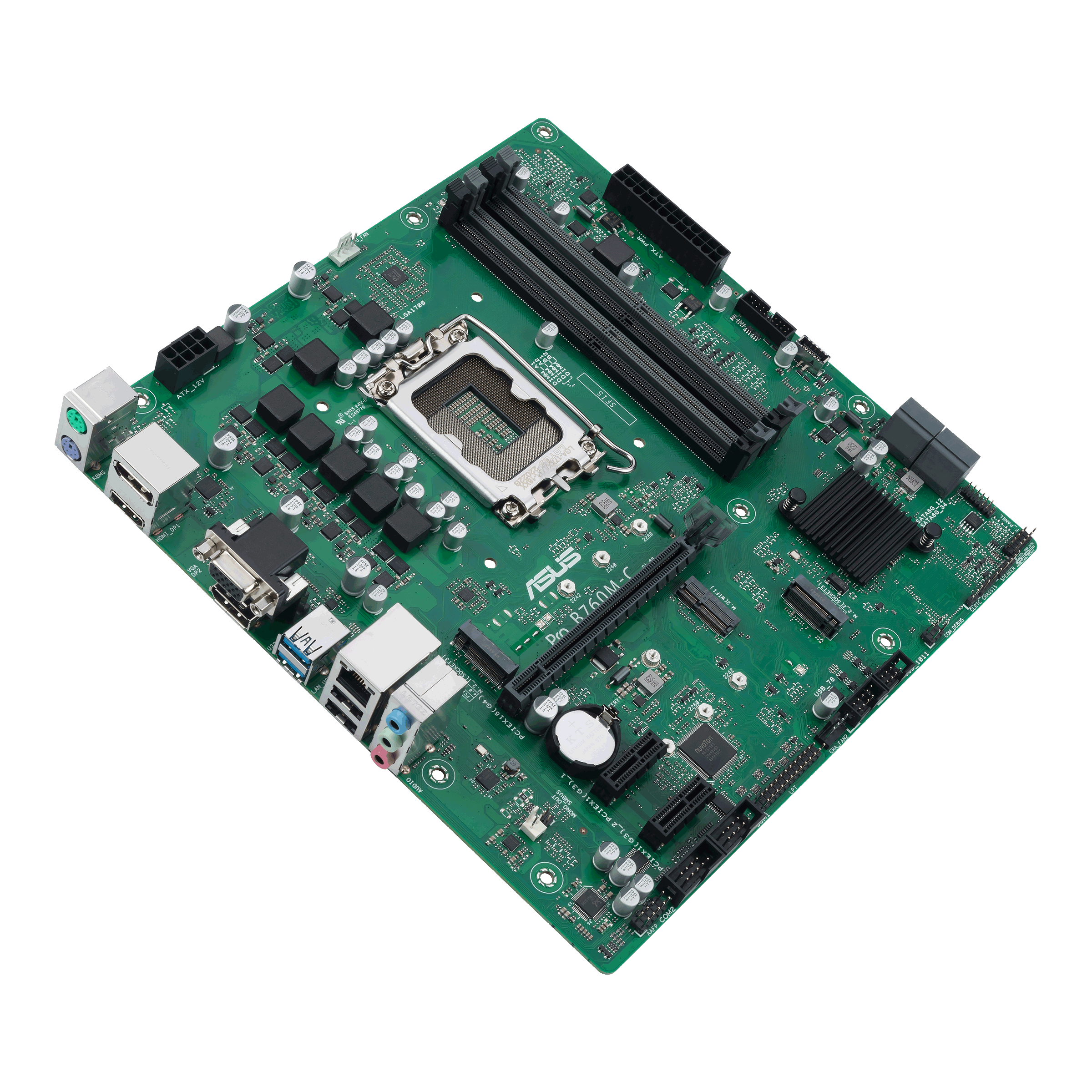 ASUS B760MCCSM LGA1700 4DDR5 microATX 4xSATA 2xDP 14 HDMI 21 DSub MB
