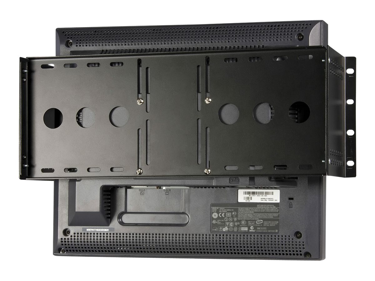 STARTECH.COM Universal LCD Monitor Vesa Halterung  für 19 Zoll Serverschrank oder Rack - Halterung für Monitor im Server Rack