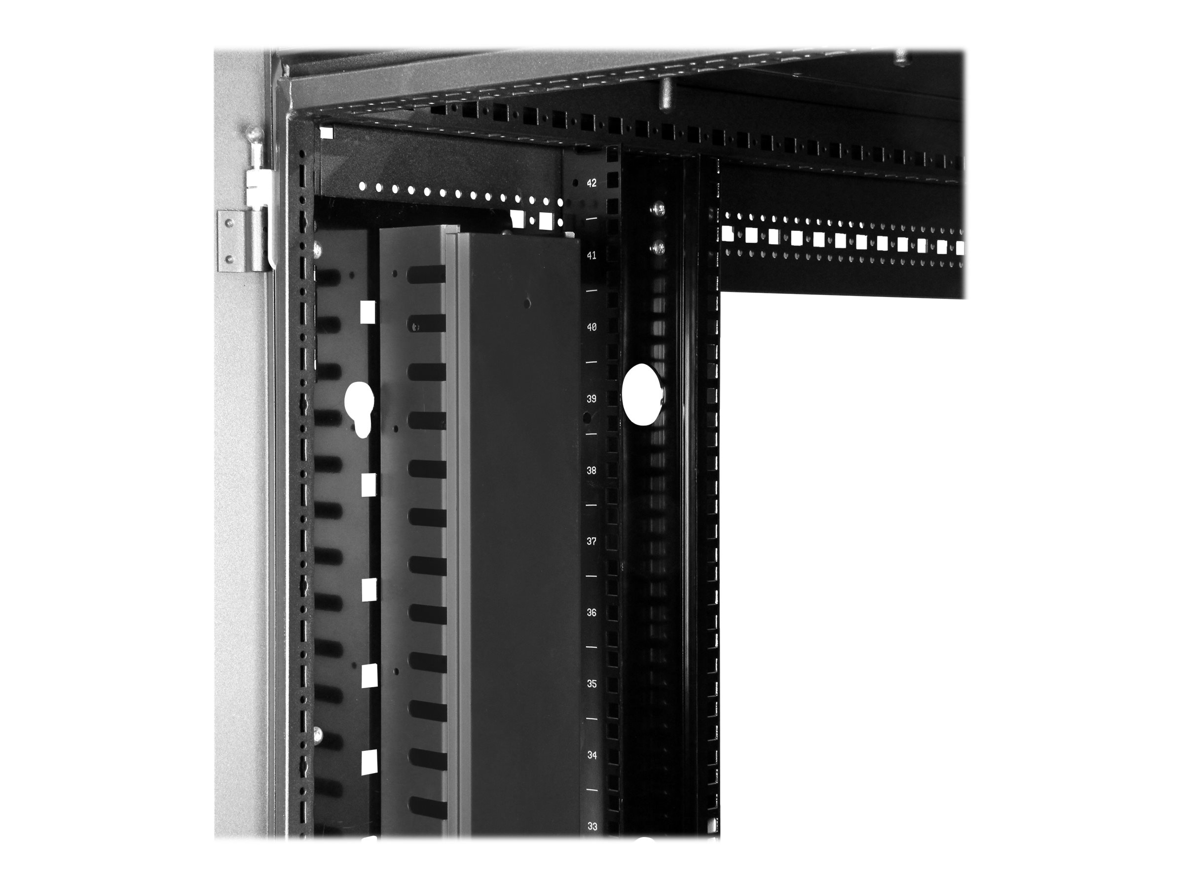 STARTECH.COM Vertikaler Kabelordner mit Finger Duct - 0U - 1,8m - Rack Kabelmanager