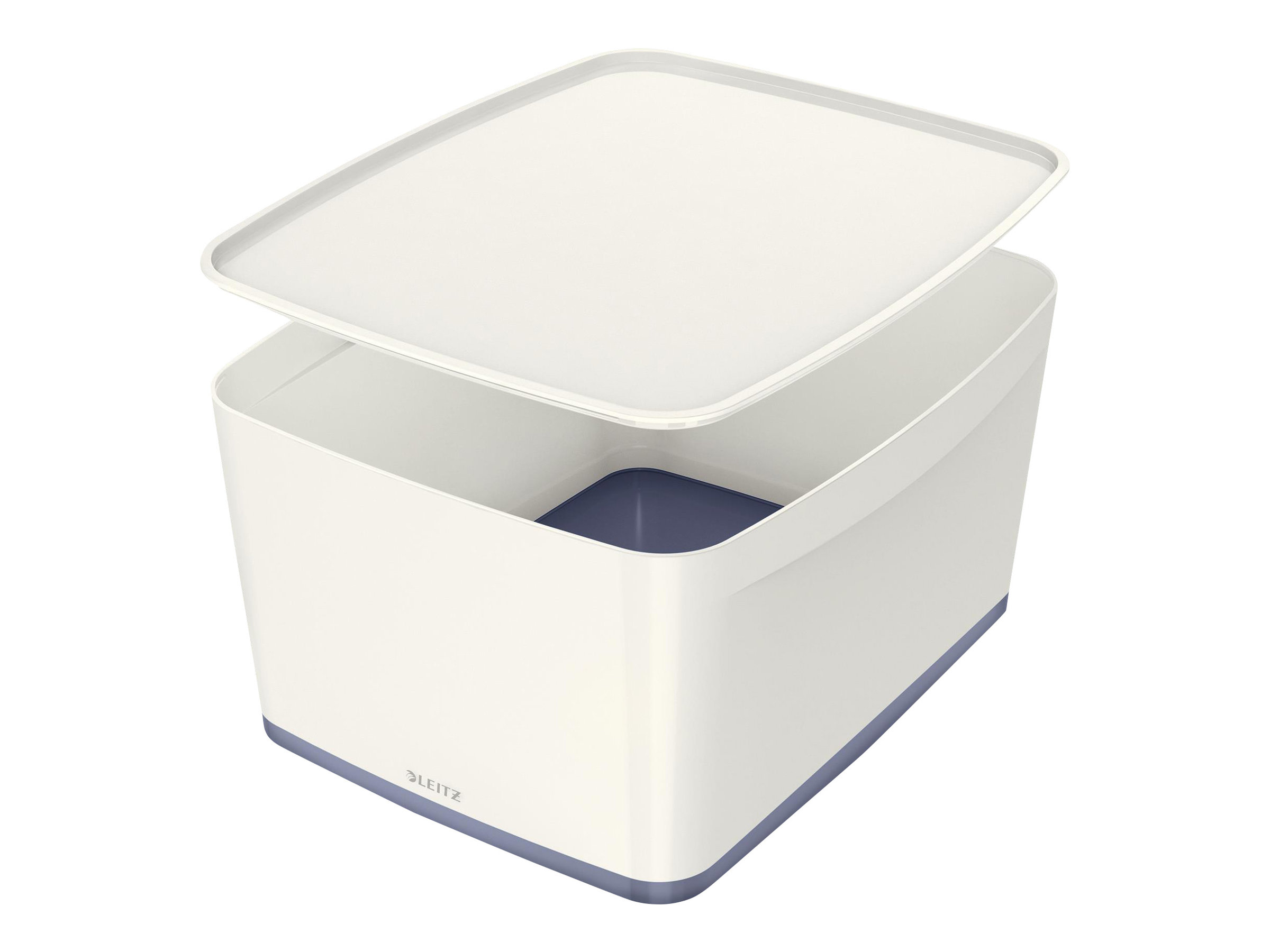 LEITZ MyBox Aufbewahrungsbox 18,0 l perlweiss/grau 38,5 x 31,8 x 19,8 cm LEITZ MyBox Aufbewahrungsbox 18,0 l perlweiss/grau 38,5 x 31,8 x 19,8 cm