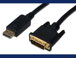 ASSMANN DisplayPort Adapterkabel DPDVI 20m DP 11a sw