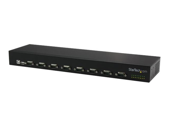 StarTech 8 Port USB auf Seriell Adapter Hub USB auf RS232 Port Adapter mit Daisy Chain Rackmontierbar