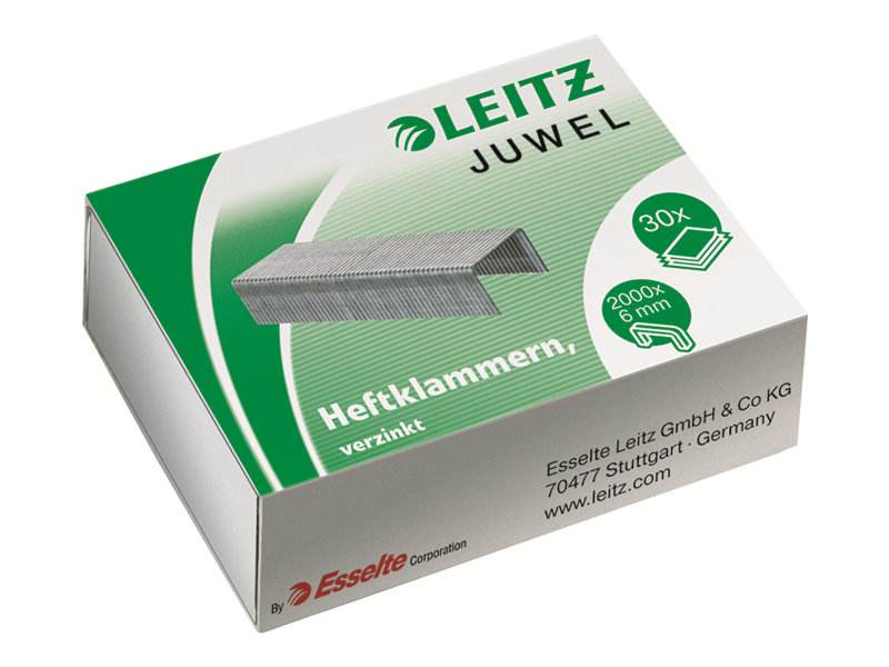 2.000 LEITZ Heftklammern Juwel 5642 6 mm