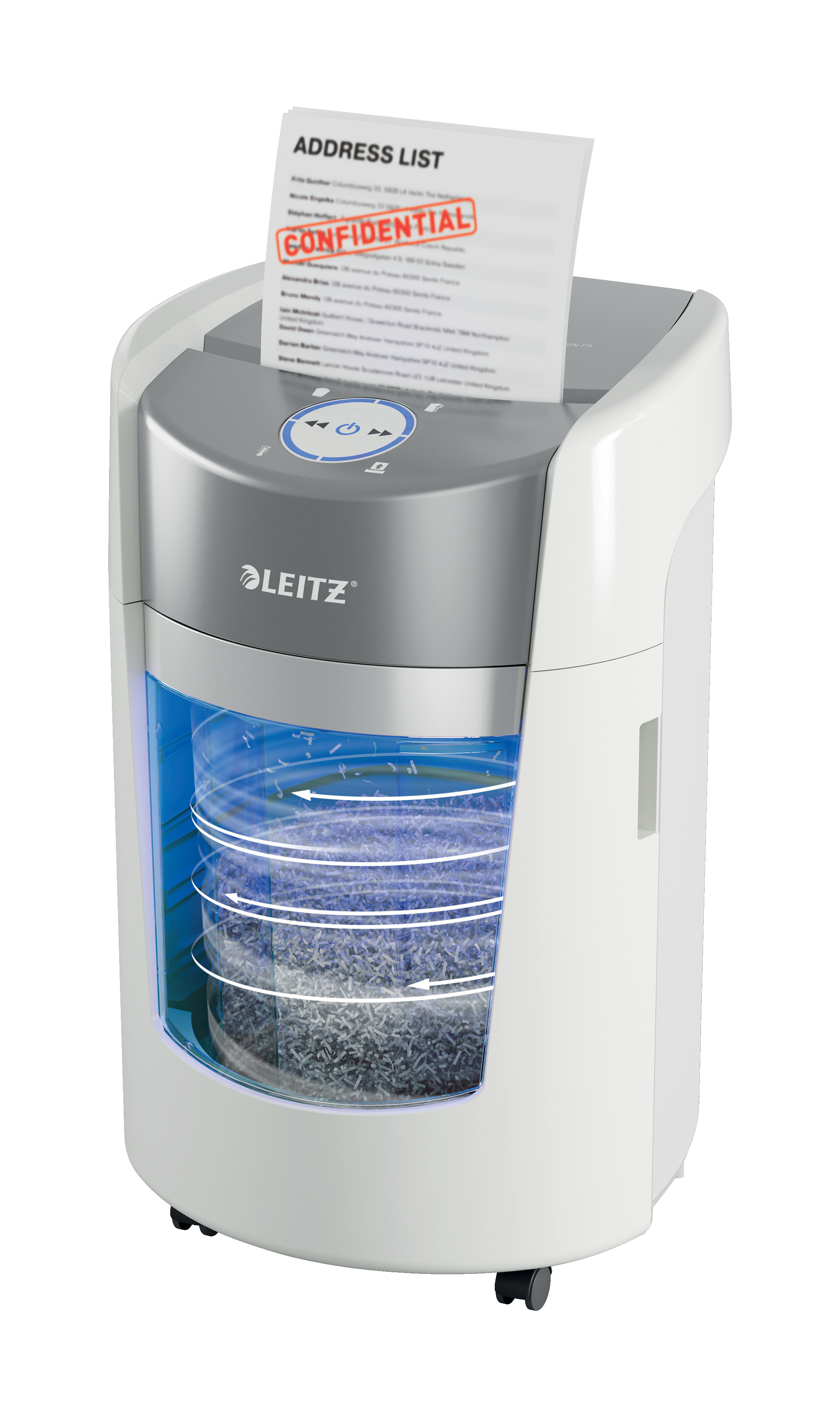 Esselte Leitz IQ OptiMax Small Office 350 Partikelschnitt P-5 bis 8 Blatt Weiß