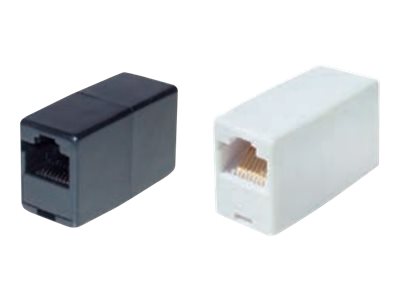 helos RJ45 Modularkupplung 8P8C, schwarz, lose