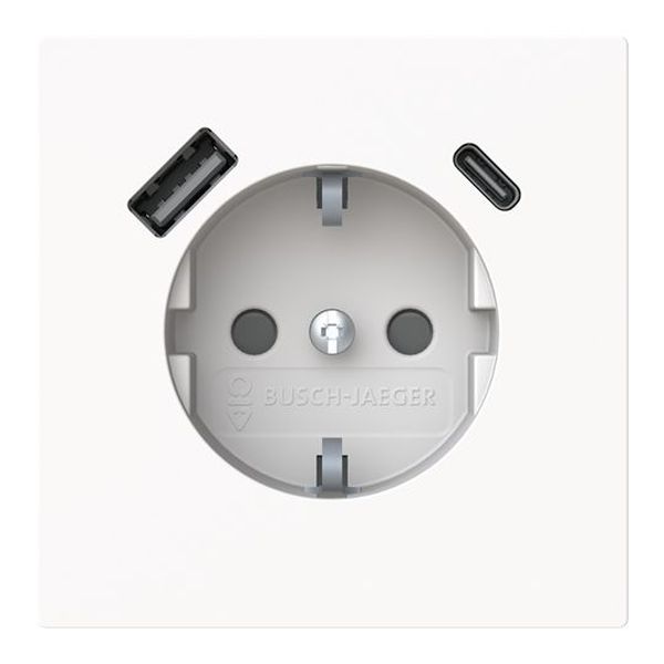 Busch-Jaeger Steckdose SCHUKO 20 EUCB2USBAC-44G USB-A+C Safety+