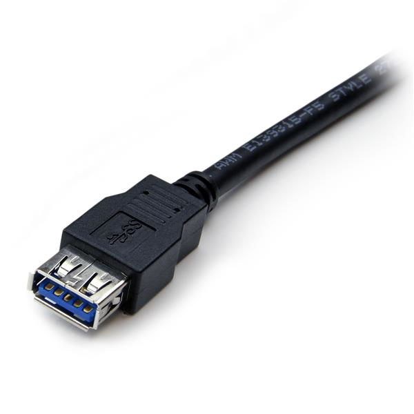 STARTECHCOM 2m Black SuperSpeed USB 30 Extension Cable A to A MF