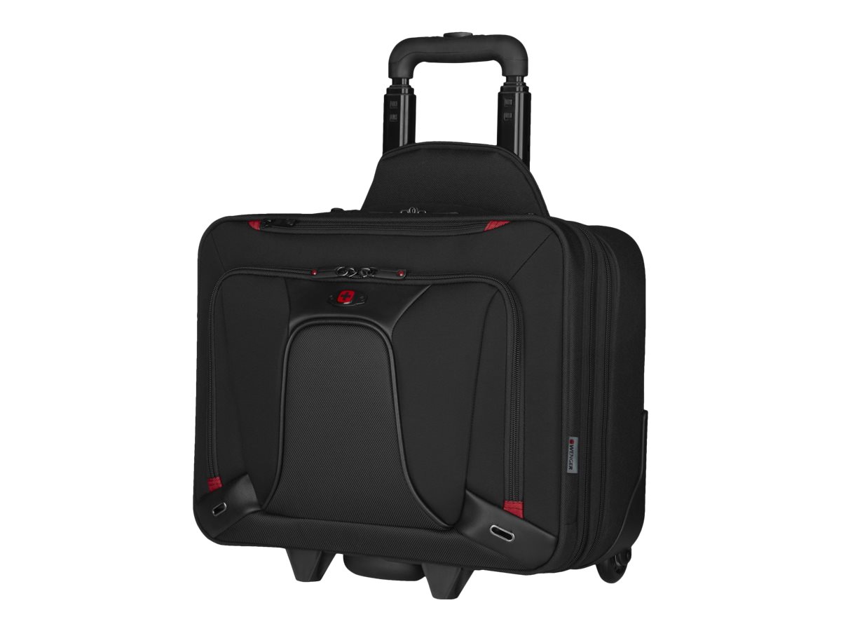 Wenger Transfer Erweiterbare 16-Zoll-Laptop-Tasche mit Rollen - schwarz