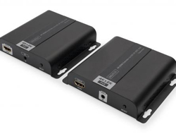 DIGITUS 4K HDMI Extender Set via IP/CAT 5 6 120m komplett POE powered UHD 4K/30Hz