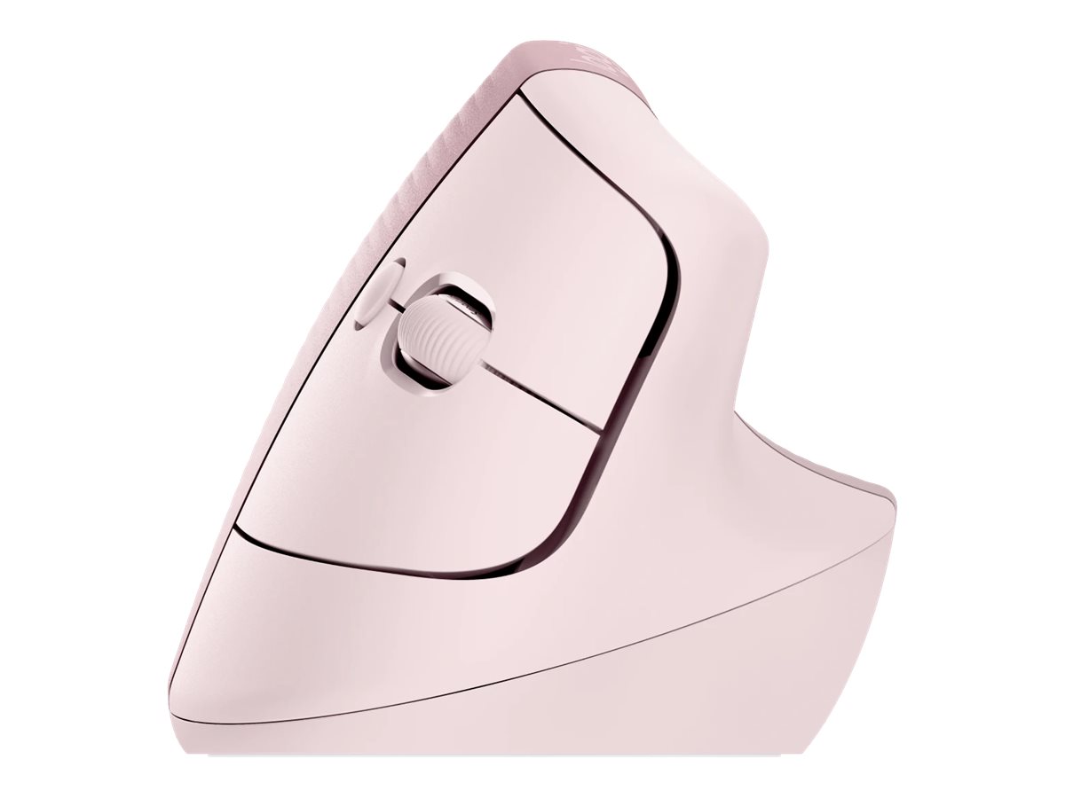 Logitech Lift Maus ergonomisch kabellos rosa