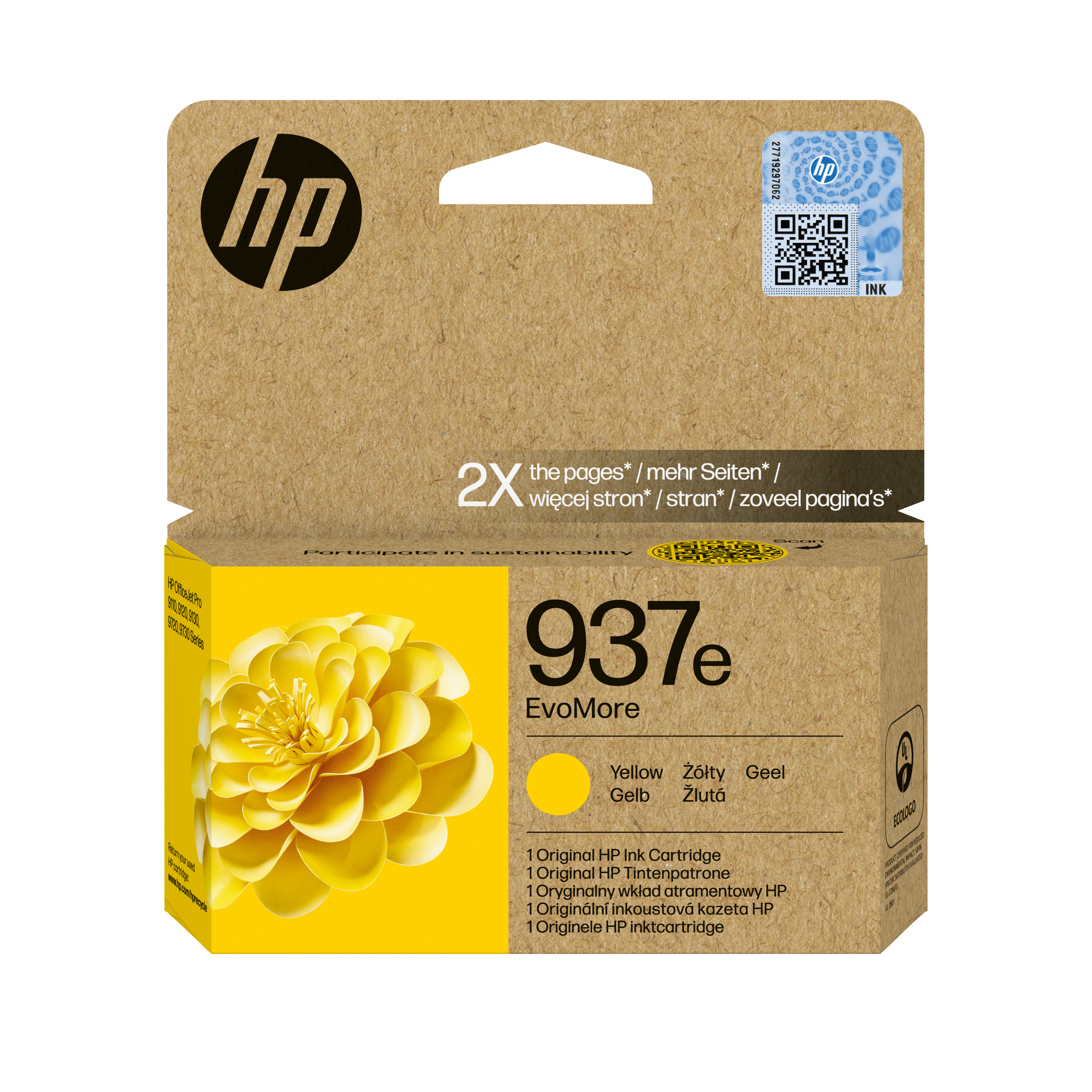 HP 937e(4S6W8NE) gelb Druckerpatrone