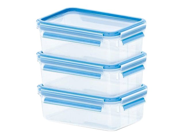 Groupe SEB EMSA CLIP & CLOSE Lebensmittelbehälter 0.55 L Blau durchsichtig
