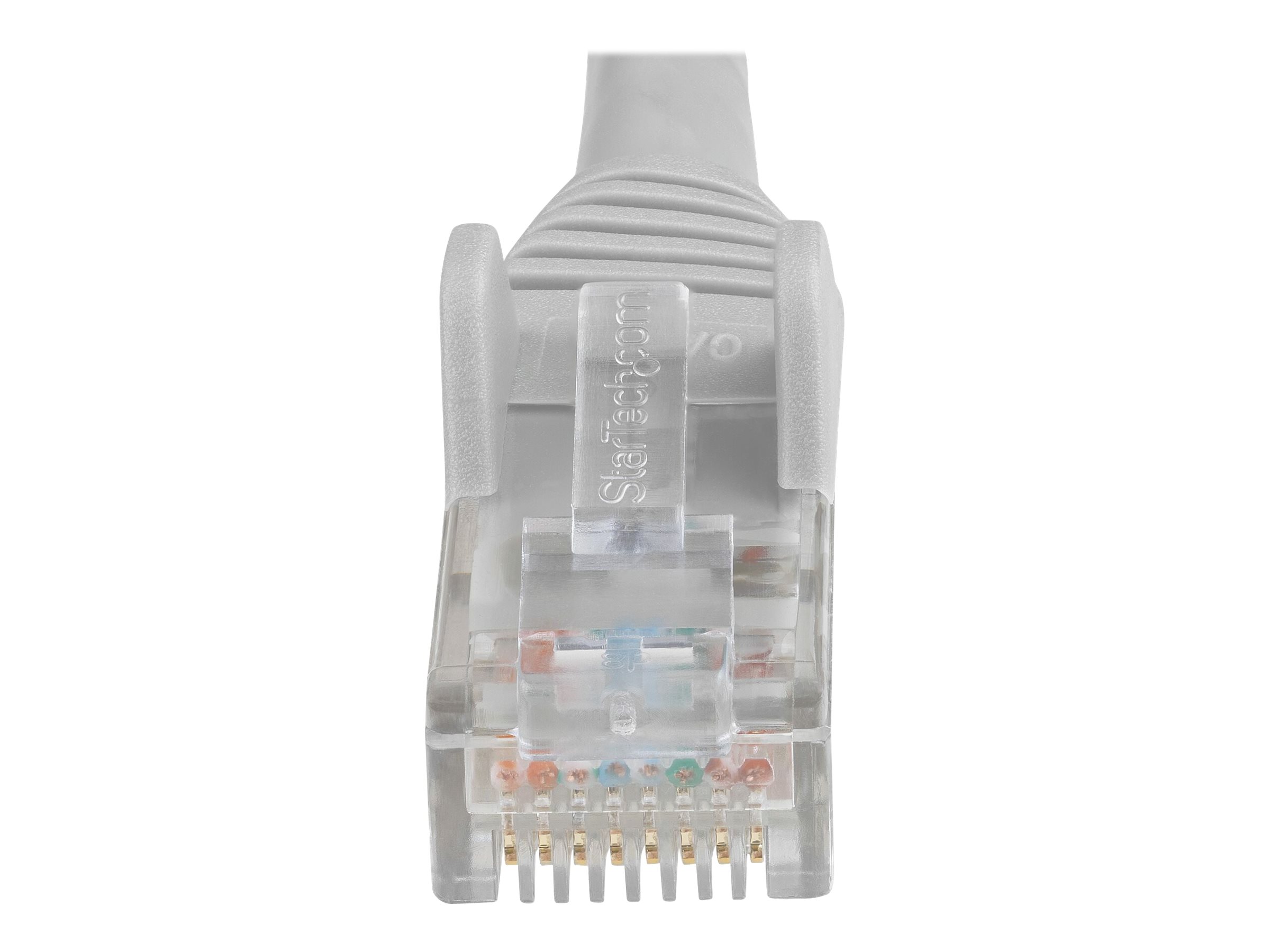 STARTECHCOM 2m LSZH CAT6 Ethernet Cable 10 Gigabit 100W PoE RJ45 UTP Network Patch Cord Snagless Grey ETL Verified