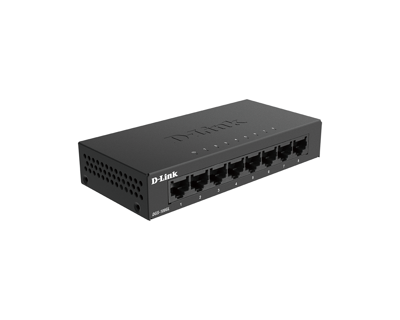 DLINK DGS108GL 8Port Gigabit unmanaged Desktop Switch 8x LANPort 101001000 Mbits Metallgehäuse ohne Lüfter