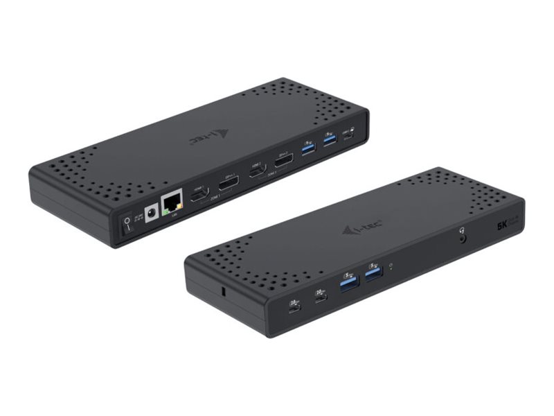I-TEC USB 3.0/USB-C/Thunderbolt 3 Dualdock 1x5K 2x4K 60Hz 2xDP 2xHDMI 1xGLAN 4xUSB 3.2 2xUSB-C 3.2 Gen.2 1xAudio/Mic Jack PD 100W KL I-TEC USB 3.0/USB-C/Thunderbolt 3 Dualdock 1x5K 2x4K 60Hz 2xDP 2xHDMI 1xGLAN 4xUSB 3.2 2xUSB-C 3.2 Gen.2 1xAudio/Mic Jack PD 100W KL