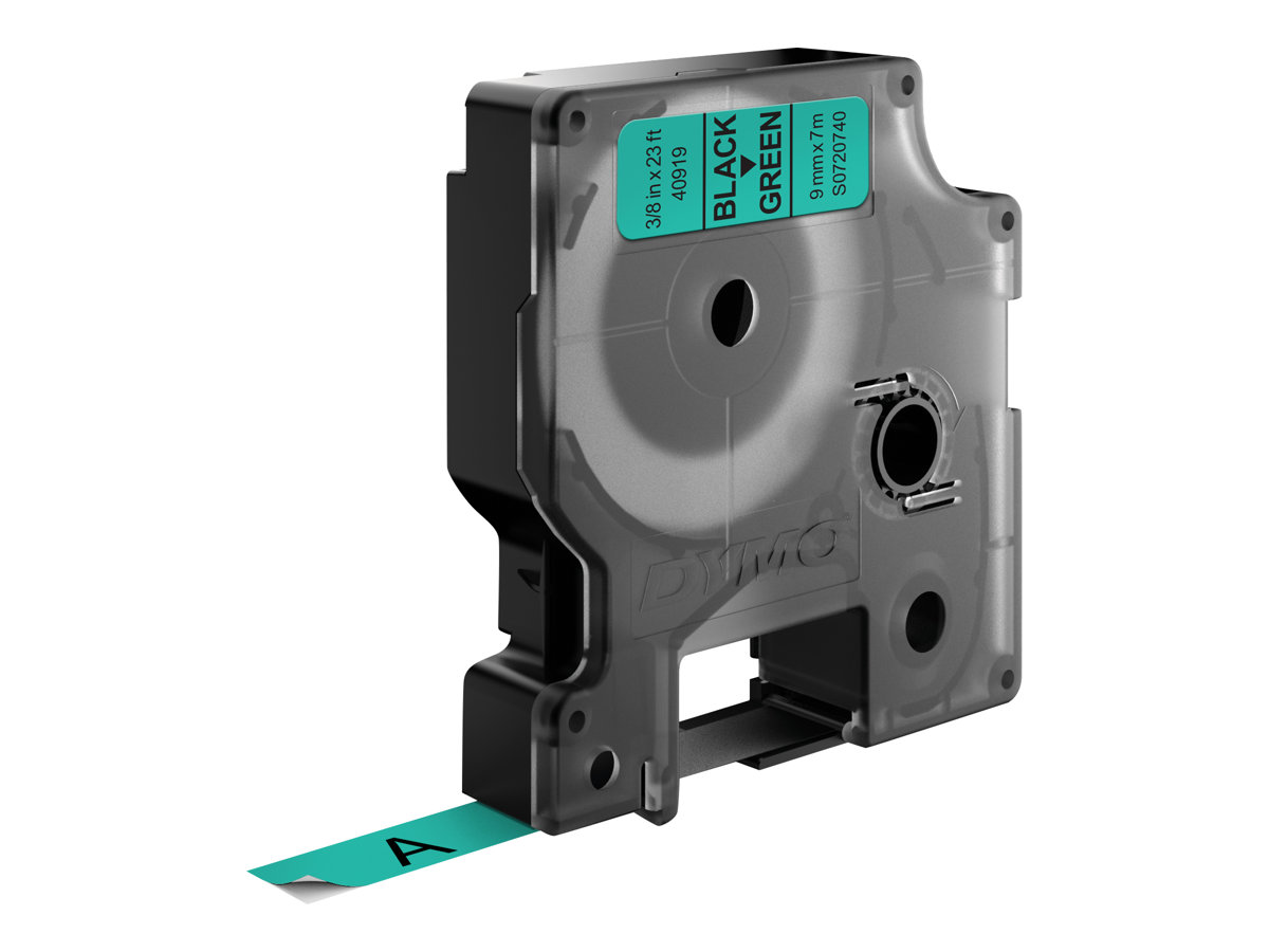 S0720740 DYMO D1 9mm SCHWARZ-GRUEN