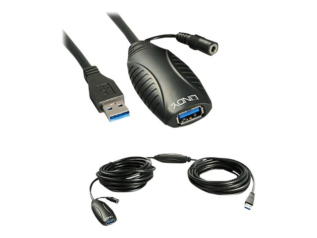 LINDY USB 3.0 Active Extension 10m, unterstuetzt USB SuperSpeed-Transferraten bis max. 5Gbitps LINDY USB 3.0 Active Extension 10m, unterstuetzt USB SuperSpeed-Transferraten bis max. 5Gbitps
