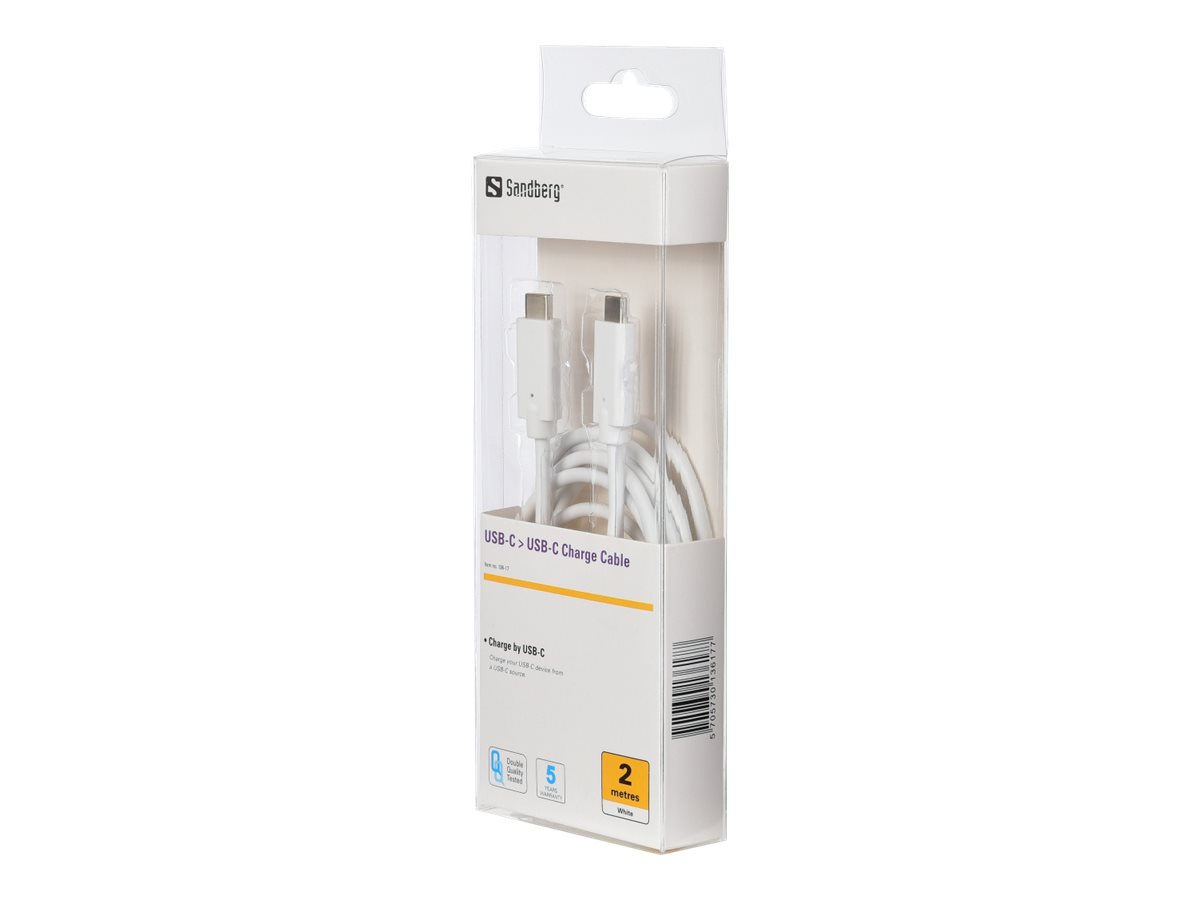 SANDBERG USB-C Charge Cable 2M 60W SANDBERG USB-C Charge Cable 2M 60W