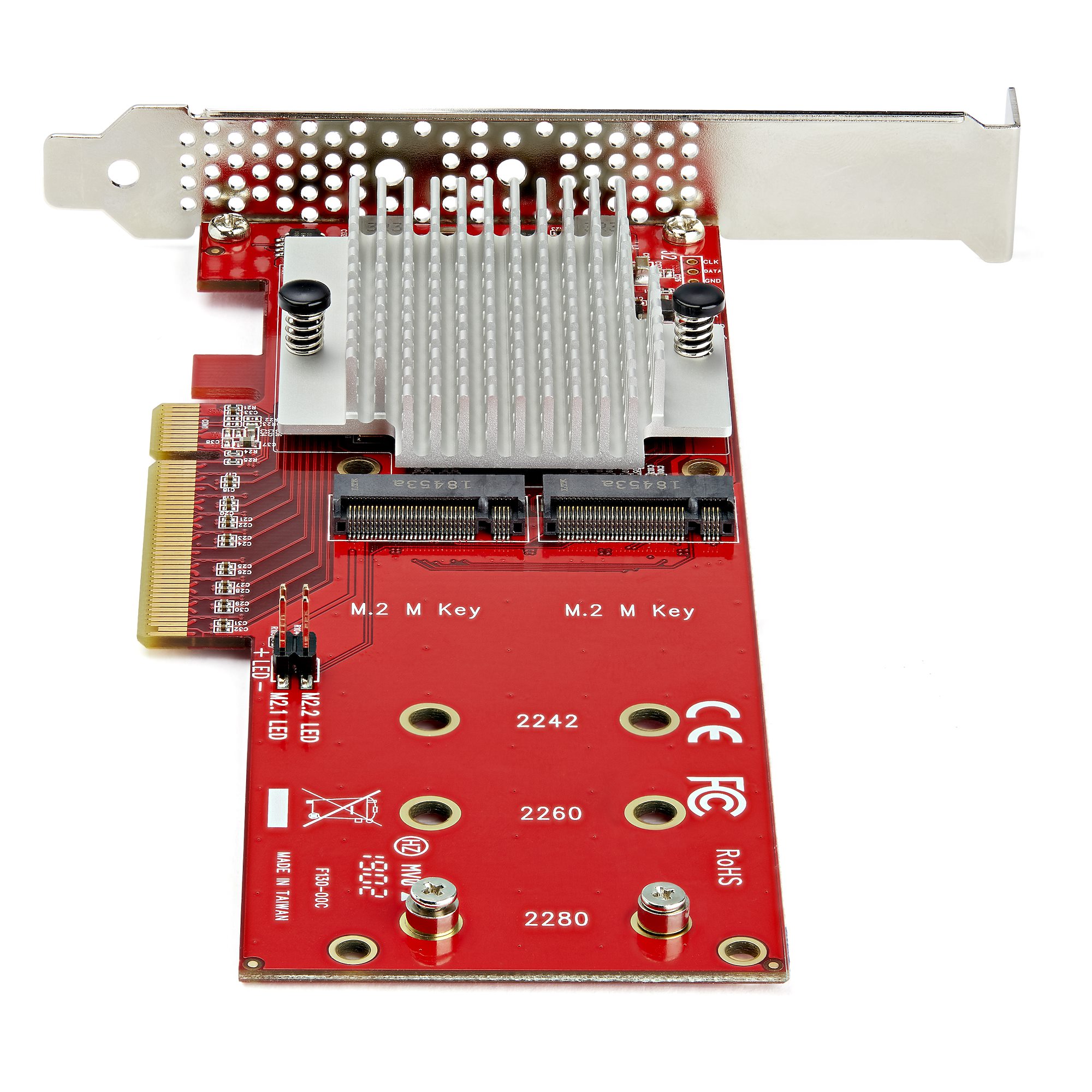 STARTECHCOM x8 Dual M2 PCIe SSD Adapter PCIe 30 PCI Express M2 SSD Netzwerkkarte PCIe PEX8M2E2