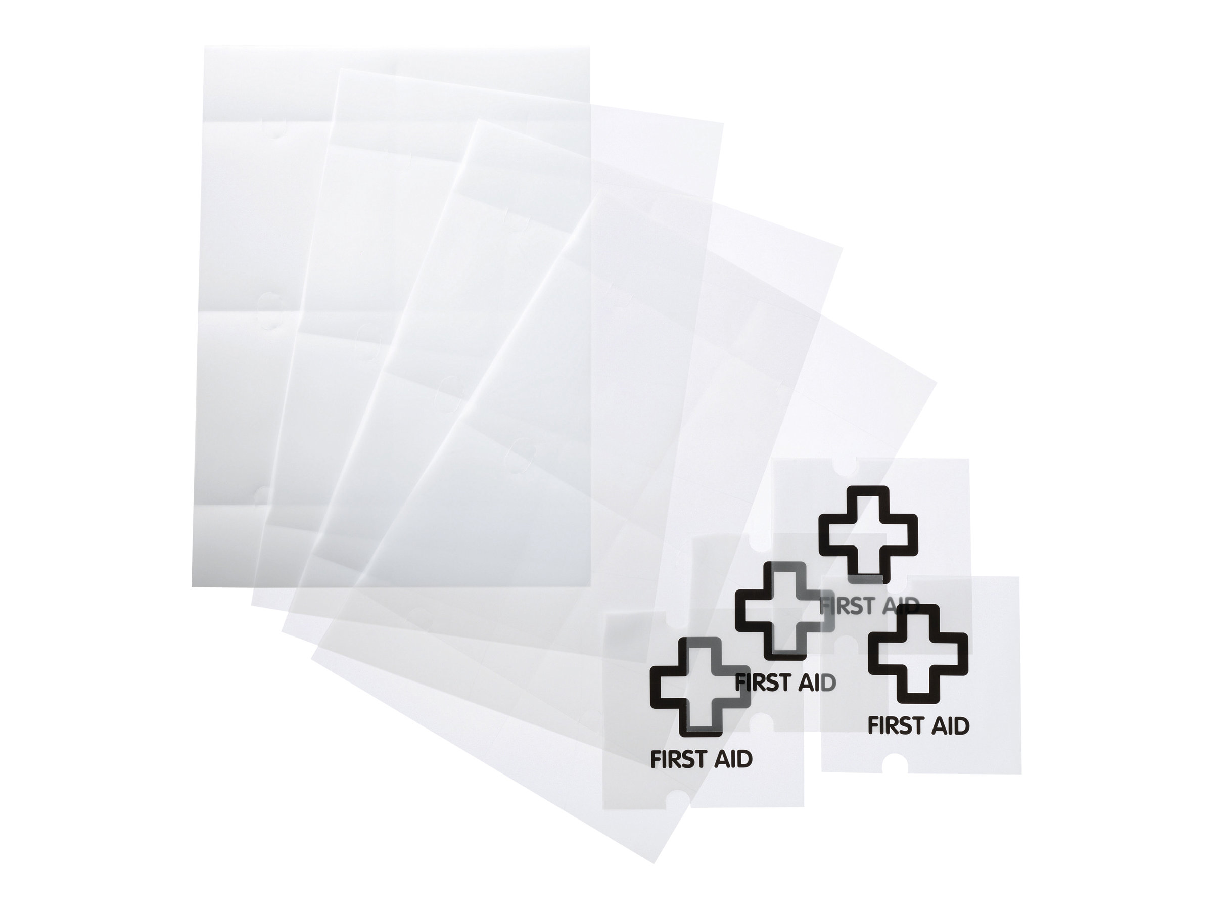 DURABLE Einsteckfolien für Türschilder CRYSTAL SIGN REFILL 10,5 x 10,5 cm, 10 St