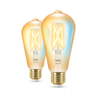 WiZ Filament 50W E27 Edison Amber PF Box Doppelpack