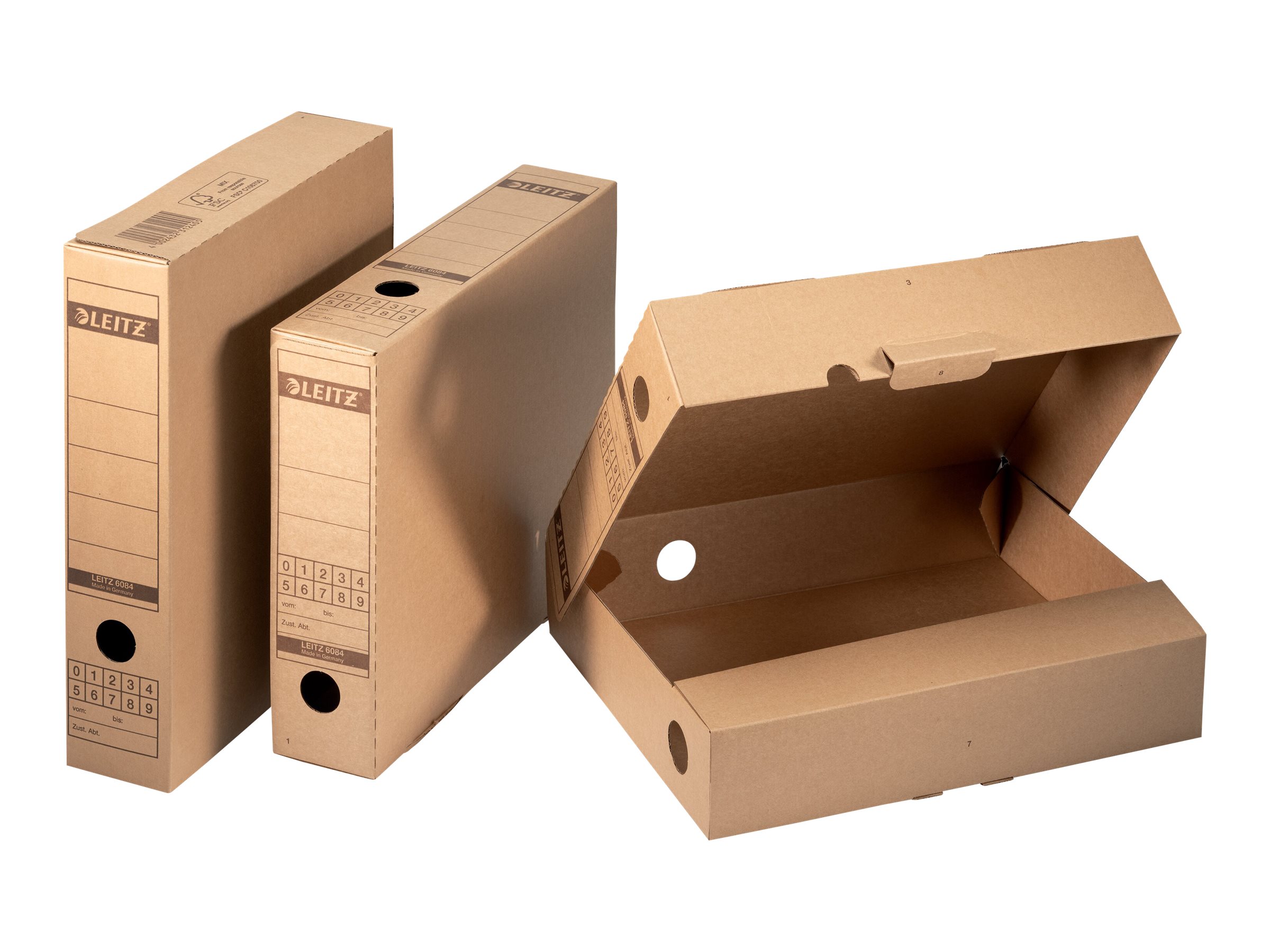 Esselte Leitz Archivboxen 6084 Naturbraun
