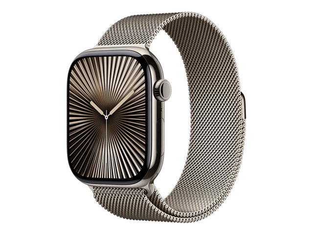 APPLE Watch Series 10 GPS + Cellular 46mm Natural Titanium Case with Natural Milanese Loop - M/L