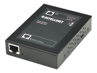 Intellinet PoE+ Splitter, IEEE802.3at mit 5 / 7,5 / 9 / 12 V DC Ausgangsspannung