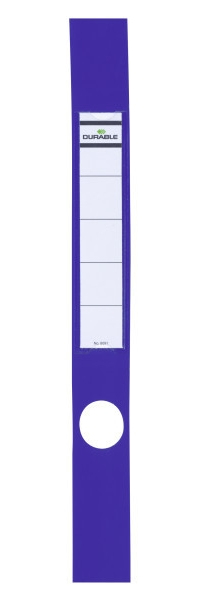 10 DURABLE Ordneretiketten ORDOFIXÂ® blau fÃ¼r 5,0 cm RÃ¼ckenbreite