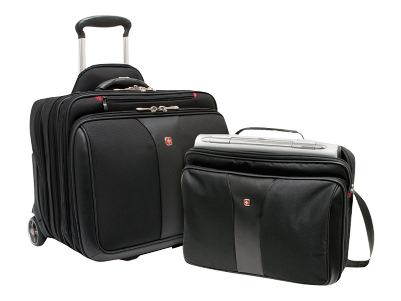 Wenger Patriot 2-teiliges Business-Set mit Comp-U-Roller - schwarz