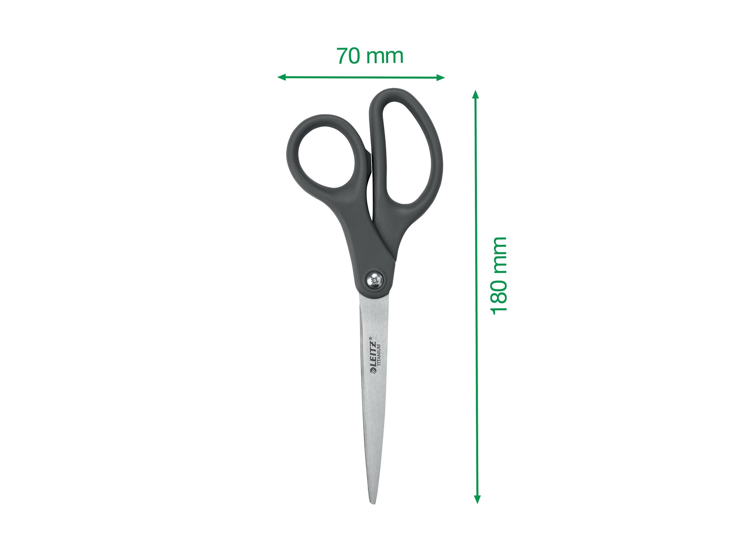 LEITZ Schere Titanium dunkelgrau 18,0 cm LEITZ Schere Titanium dunkelgrau 18,0 cm