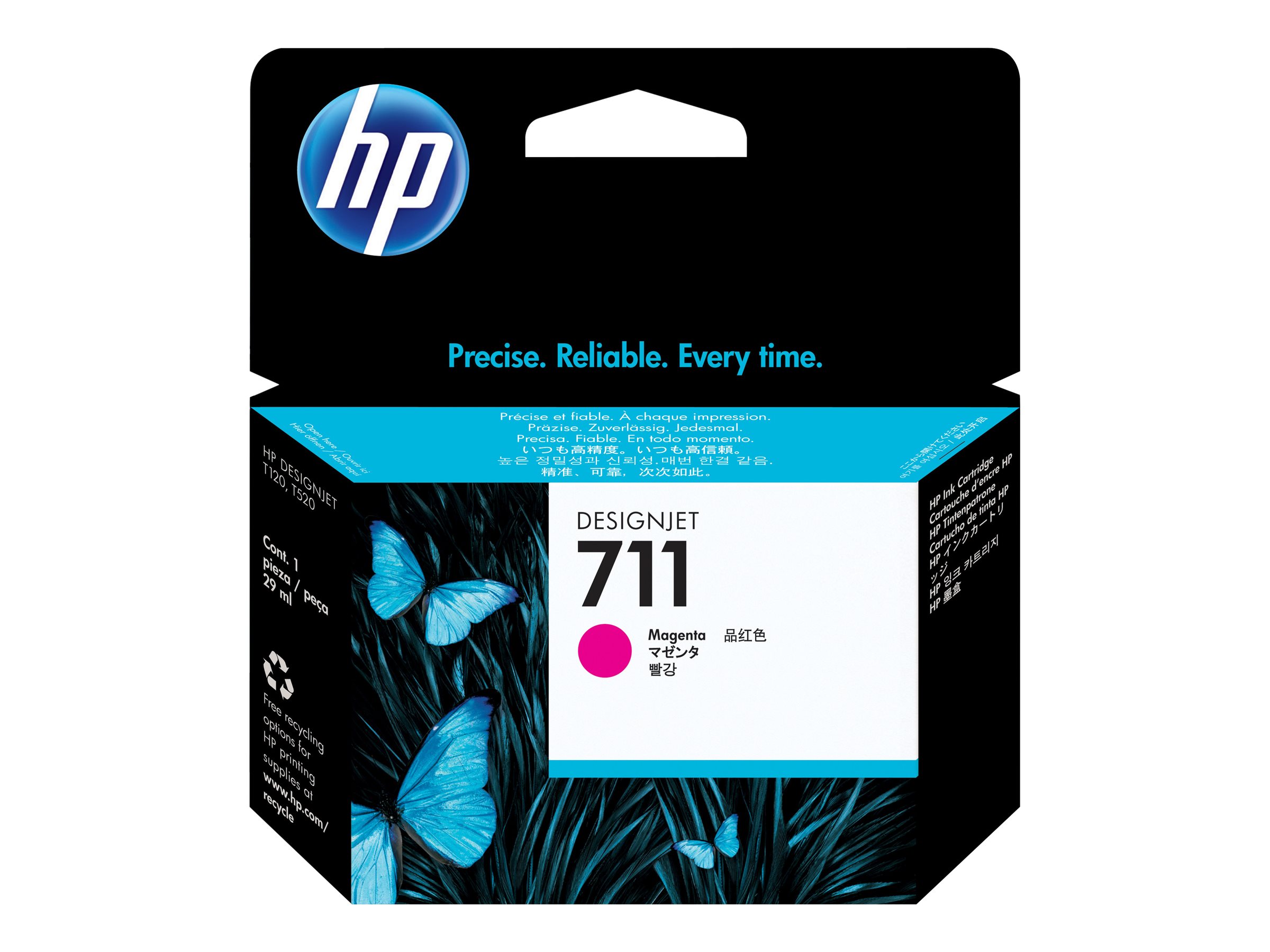 HP 711 (CZ131A) magenta Druckerpatrone HP 711 (CZ131A) magenta Druckerpatrone