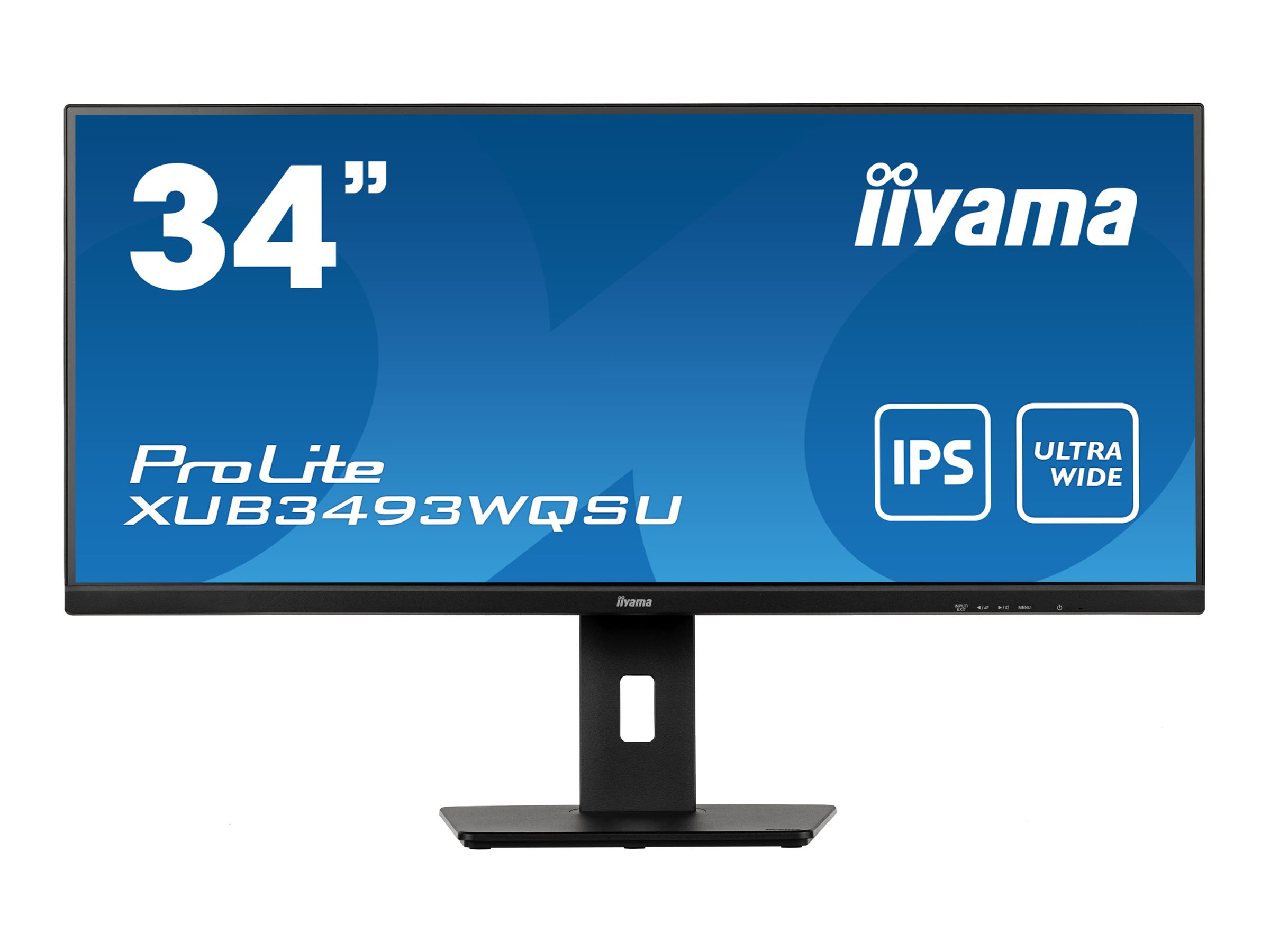 IIYAMA XUB3493WQSU-B5 86,36cm 34Zoll UW ETE IPS-panel 3440x1440 FreeSync 3000:1 400cd/m2 0,4ms MPRT HDR 2xHDMI 2xDP USB-HUB Speaker