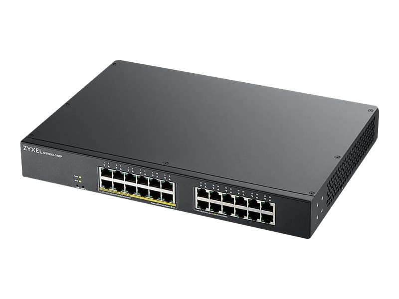 ZYXEL GS1900-24EP 24-port GbE L2 12 Port PoE Smart Switch rackmount 130 Watt ZYXEL GS1900-24EP 24-port GbE L2 12 Port PoE Smart Switch rackmount 130 Watt