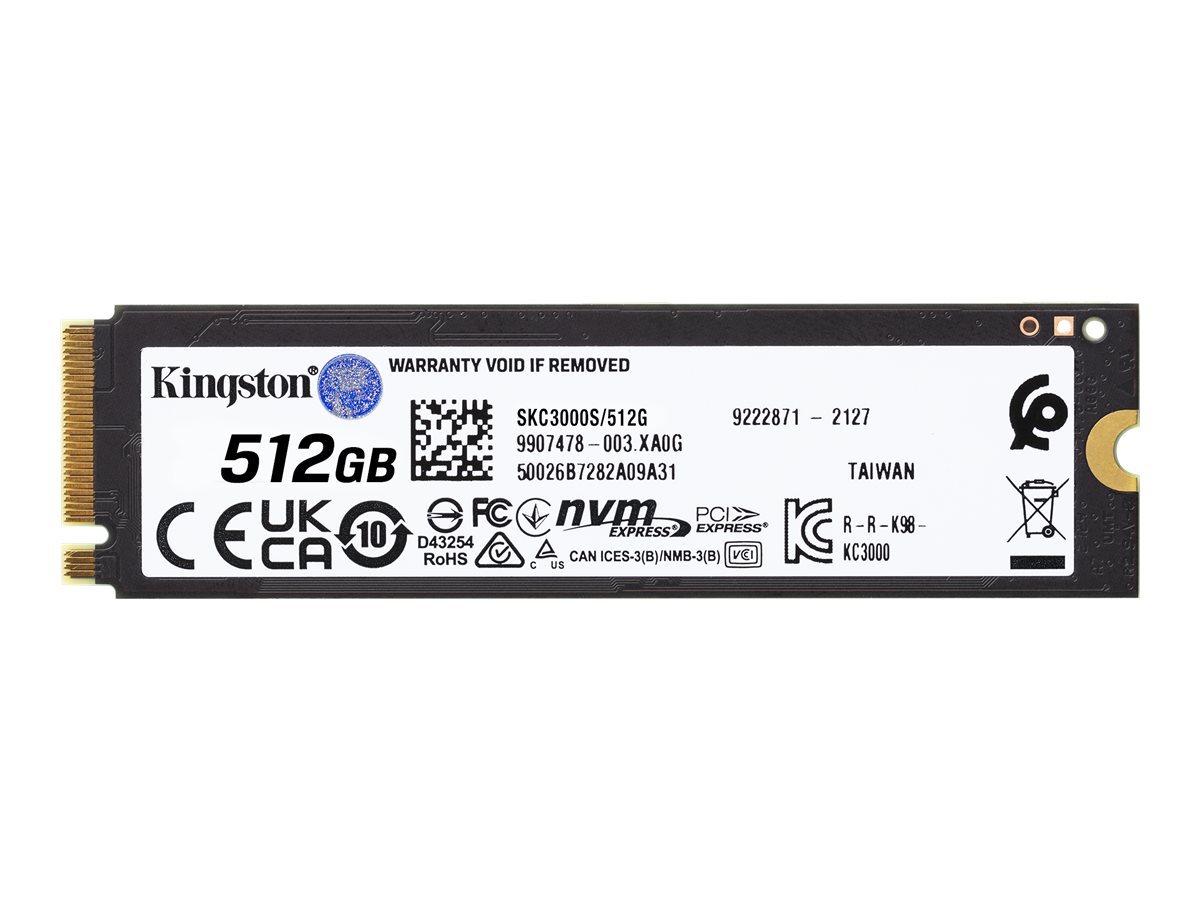 KINGSTON KC3000 512GB PCIe 4.0 NVMe M.2 SSD