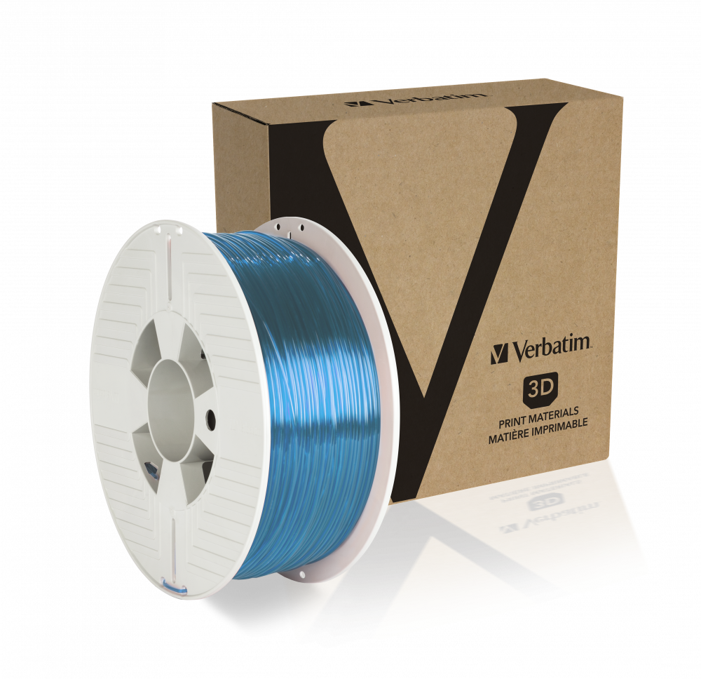 Verbatim PETG 1,75mm Durchsichtig blau 1 kg