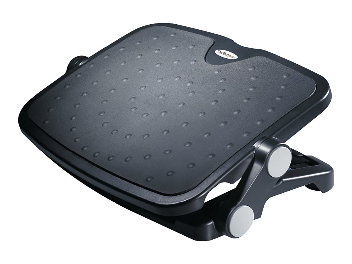 STARTECH.COM Under Desk Foot Rest - 18inch x 14inch Adjustable Height and Angle - Foot Stool - Footrest for Desk - Office Foot Rest STARTECH.COM Under Desk Foot Rest - 18inch x 14inch Adjustable Height and Angle - Foot Stool - Footrest for Desk - Office Foot Rest