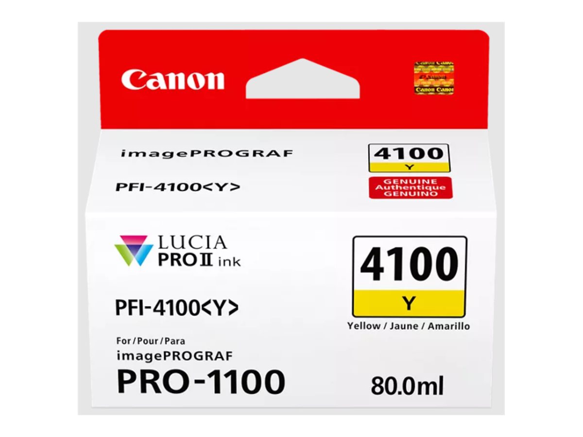 6780C001 CANON PFI4100Y IPF Tinte yellow 6780C001 CANON PFI4100Y IPF Tinte yellow