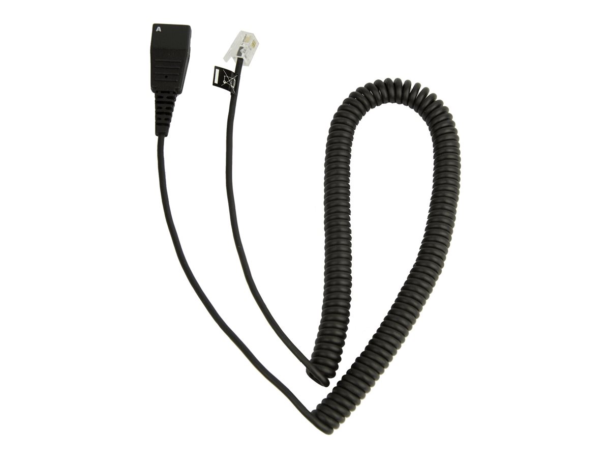 Jabra Spezialkabel QD auf RJ10 spiral 0,5m