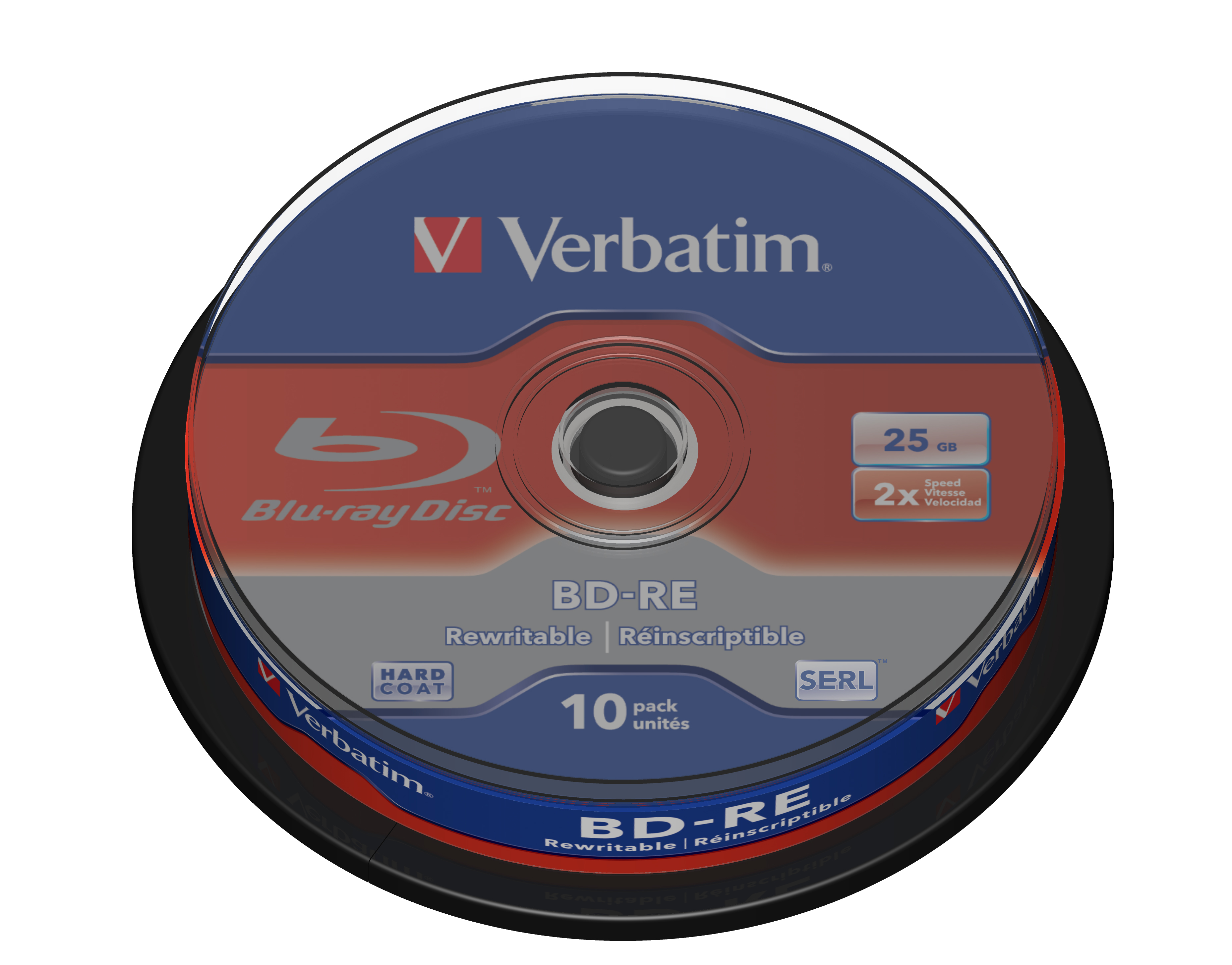 VERBATIM BD-RE 25GB RW 2x (10) CB WORM