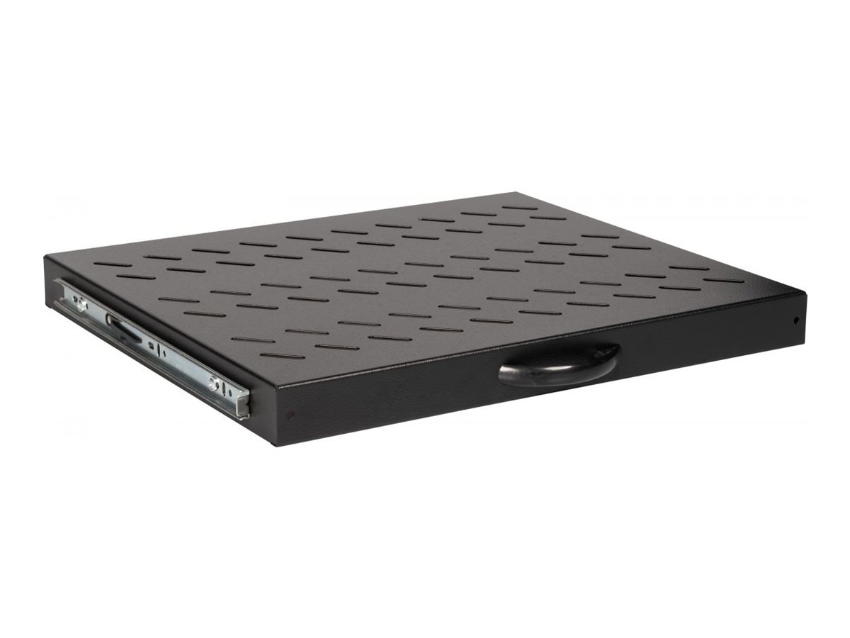 19 Fachboden aus fuer Serverschraenke 60cm 1U schwarz